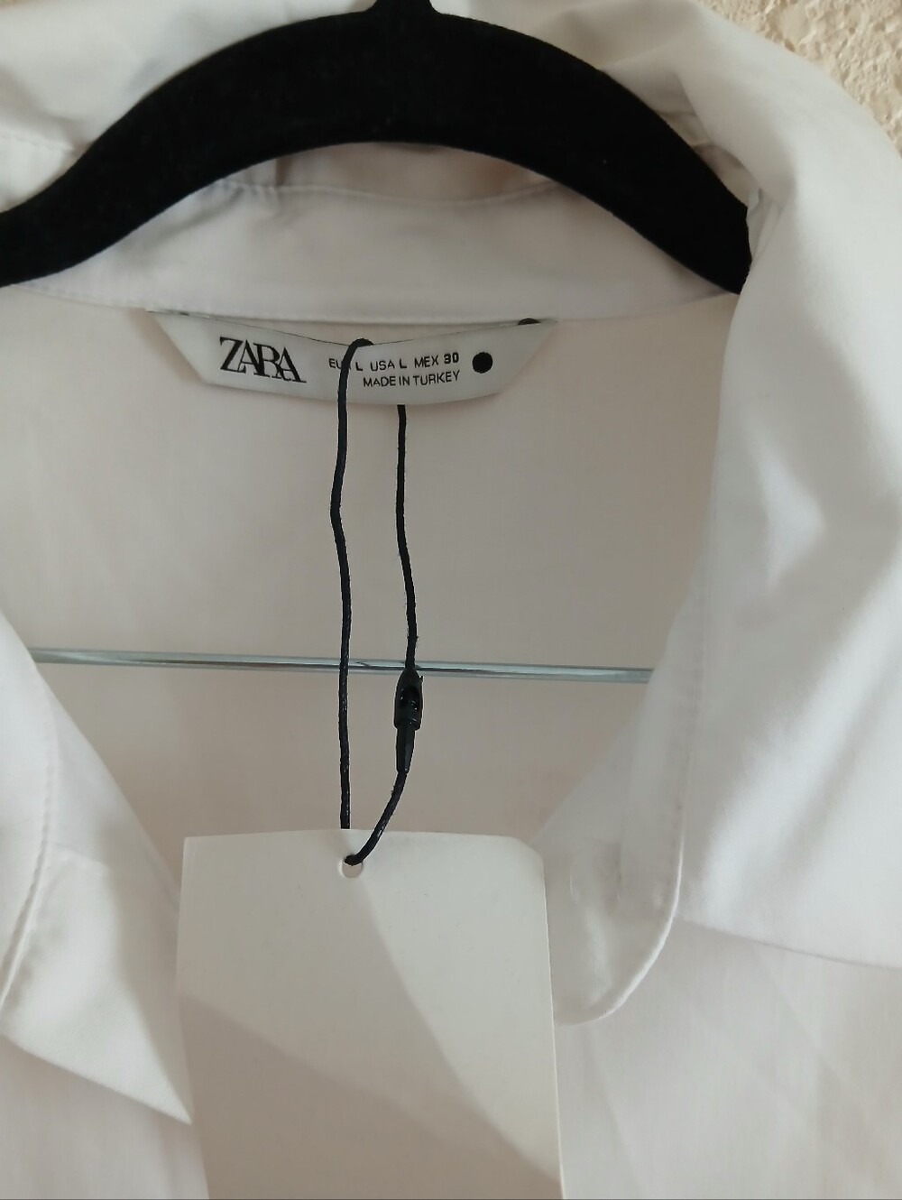 Zara White Long-Sleeve Pleated Midi Shirt Dress - Picture 7 of 10